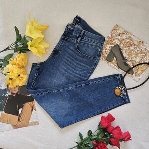 Calvin Klein High Rise Slim Jeans Blue Repreve NWOT 12/31